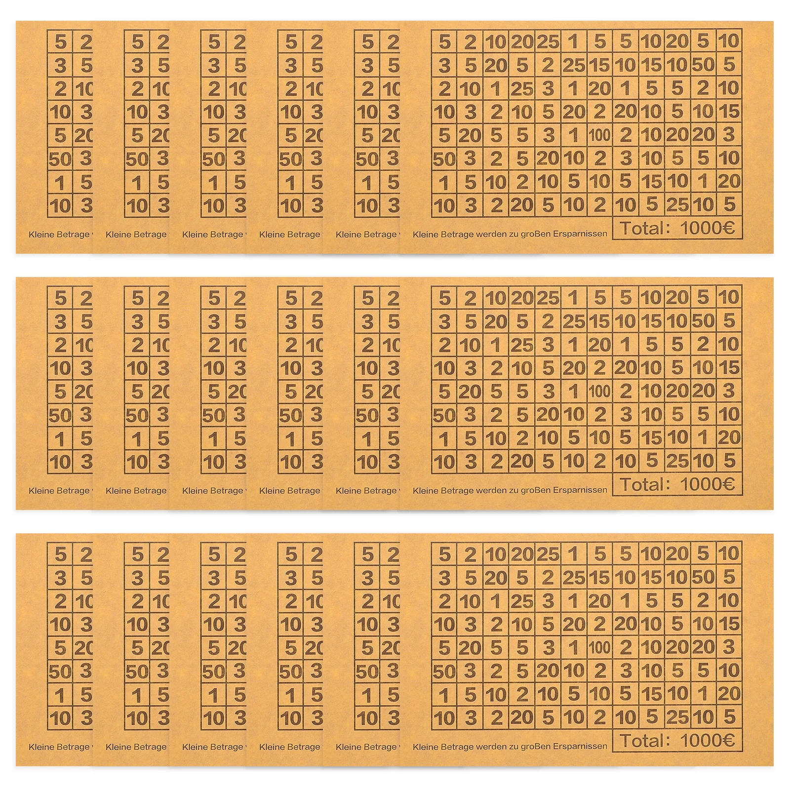 Sticker For Coin Bank Creative Diy Money Box Saving Tracker Light Brown Challenge Savings Jar Adhesive Target Decals