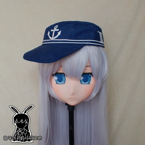 (RB106) Fatto a mano Femmina/Ragazza Resina Personaggio dei cartoni animati giapponese Anime Cosplay Kigurumi Maschera Crossdress Transgender Doll Mask