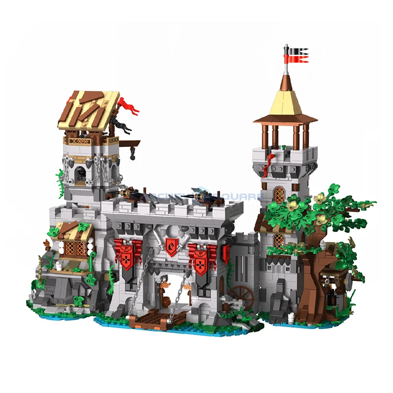 Heiliger Geist Ritter Schloss Gebäude Modell Blöcke MOC 40210 Berühmte Slowenien Mittelalterliche Architektur Ziegel Ideen Spielzeug Kit Geschenk Erwachsene