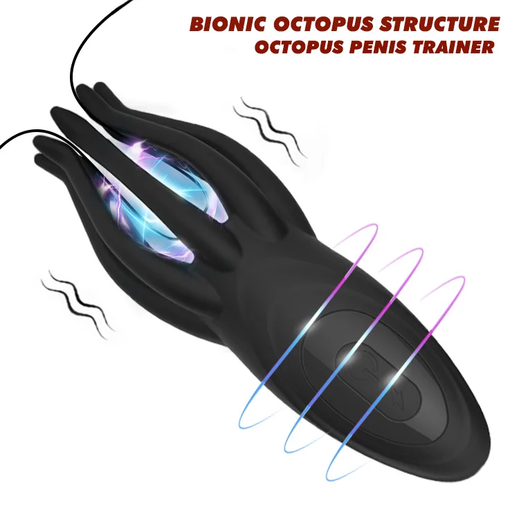 強力なタコの触手バイブレーターディルド性的興奮剤、クリトリス、Gスポット、肛門刺激用、エリックセックストイ、大人の女性と男性向け
