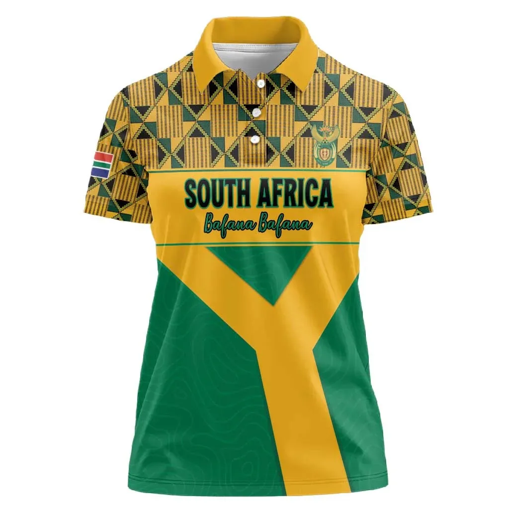 Women South Africa Collared Polo Shirt Palm Graphic Short Sleeve Casual Travel Sportswear Fashion Top Chic Chic Modern