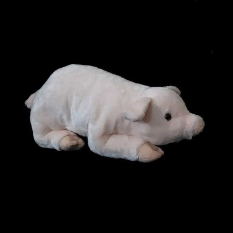 

Cute Little Pig Figurines Light Pink Plush Toy Pillow Large Pig Doll Lifelike Animals Simulation Stuffed Doll Kawaii Toy Gifts
