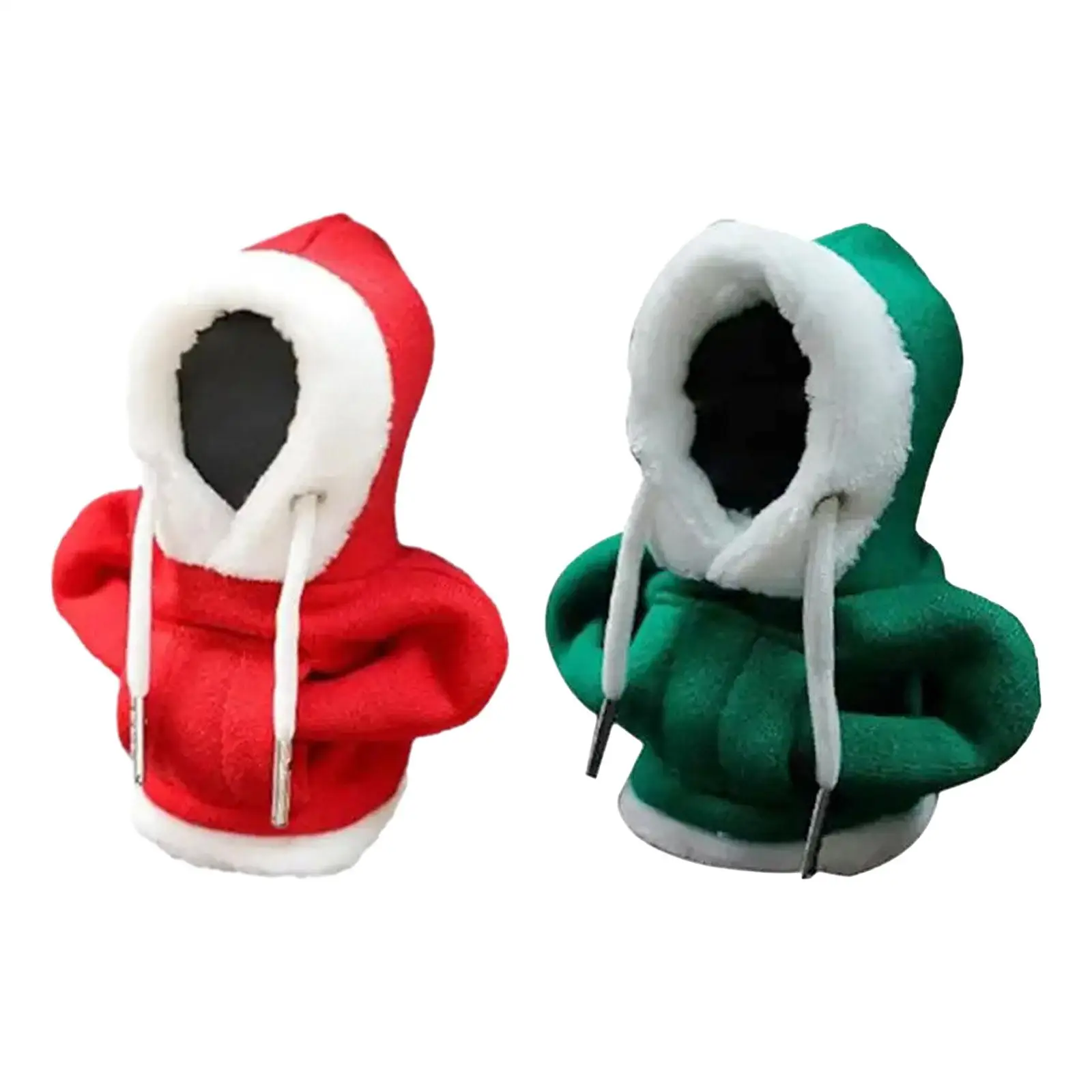 Universal Mini Hoodie Shifter Knob Cover for Car Gear Stick Protector Christmas Holiday Festival Decor
