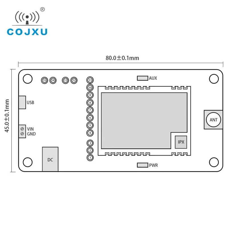 E22-900TBH-01 E22 Series Module Test Board USB to TTL Test Board 30dBm 900MHz FEC IoT Wireless Transceiver Module