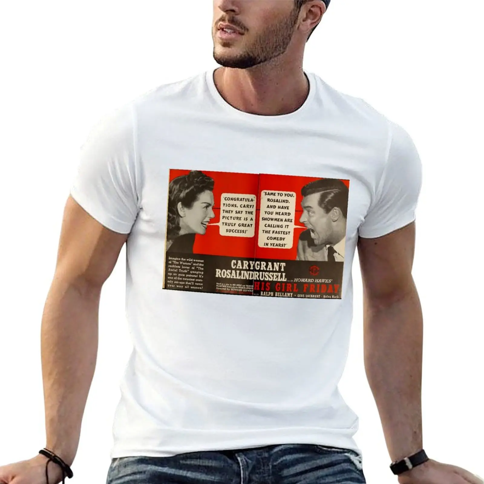 

his girl friday T-Shirt t shirt for man 100 percent cotton man t shirt summer t shirt men 100% cotton luxury brand T-shirt
