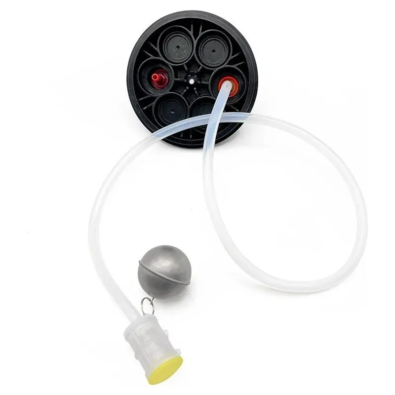 A96K-Floating Beer Kegs Liquid Dip Tube 100Cm Silicone Tube With Mesh Filter Fits Ball Lock& Pin Lock Stainless Steel Ball Float