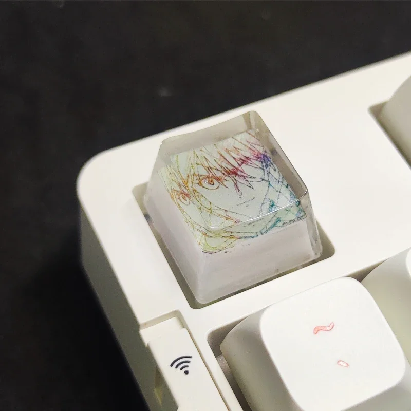 Anime cartoon EVA Neon Genesis Evangelion Ayanami Rei Asuka personalized customized mechanical keyboard animation resin keycap