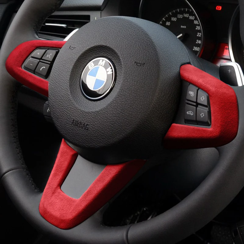 Leather Wrap Steering Wheel Cover Car Interior Accessories Sticker Auto Styling Moulding For BMW E89 Z4 2009-2015 LHD RHD