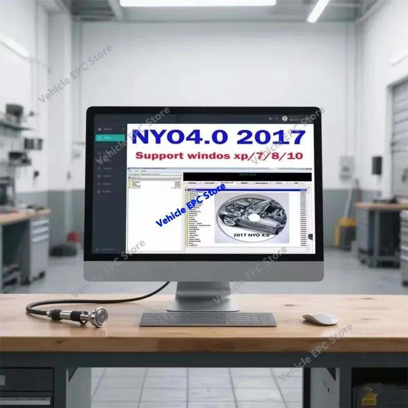 Hot NYO4.0 Car Diagnostic Software 2017 Update with Install Video Vehicle Inspection Maintenance Tools Repair Tuning VCI Scanner