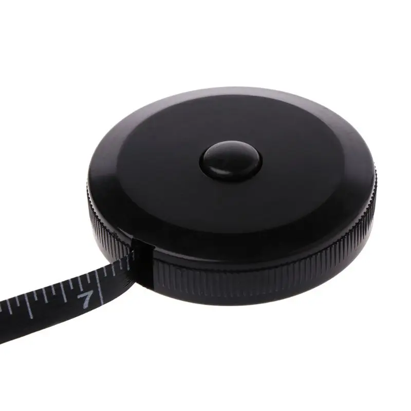 1.5m/60inch Black Tape Measures Dual Sided Retractable Tools Automatic ABS Flexible Mini Sewing Measuring Tape