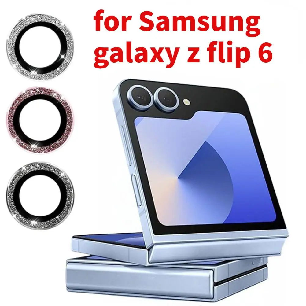 For Samsung Galaxy Z Flip 6 Metal Camera Protectors Anti-scratch Anti-fall Matel Guard Cover Lens Cap Accessories