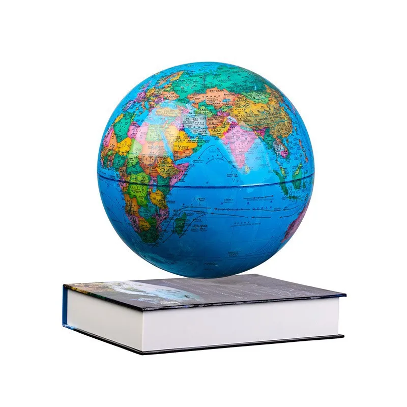 Book-shaped base Magnetic attraction 6-inch magnetic levitation AR globe Stereo magnetic rotation luminous light