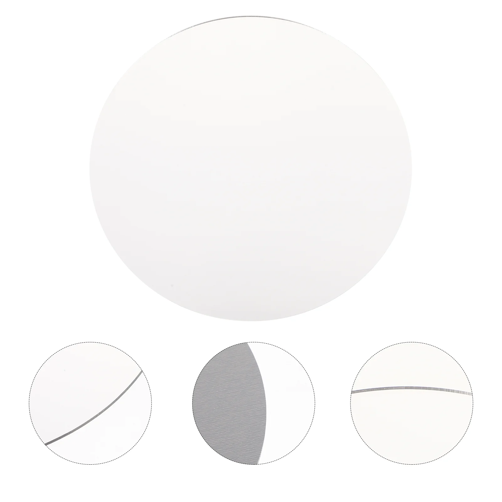 

Circular Acrylic Mirror Round Makeup Mirror Sheet Sturdy Non-Fade Design for Dorm Room Desktop Wall Decoration