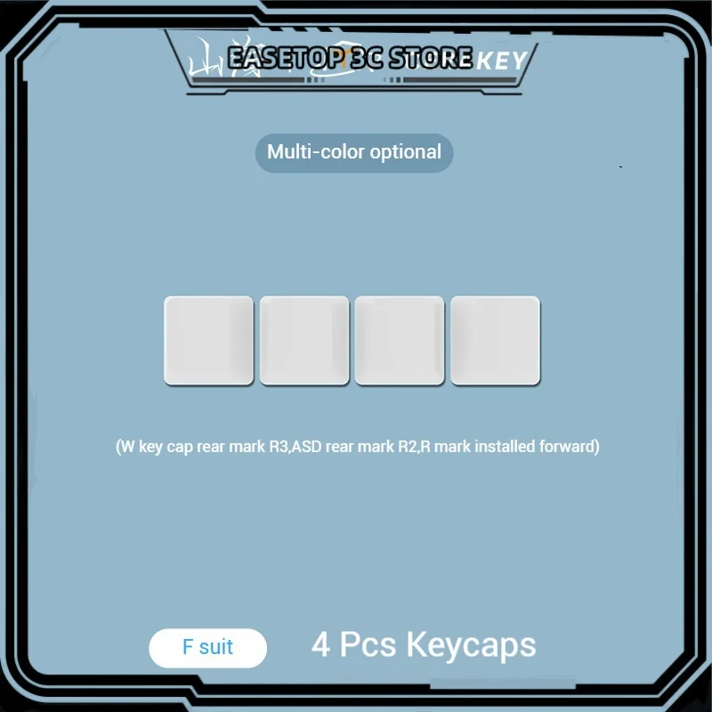 

ShanHai Ceramic Keycaps 4PCS Cherry Profile Smooth Ceramic Glazed Surface Uniform Transparent Mechanical Keyboard Keycaps