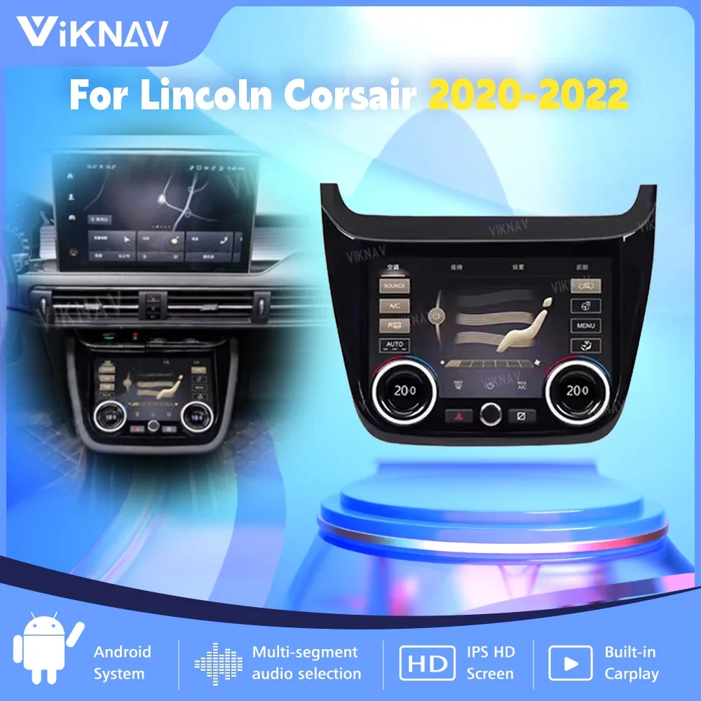 Newest AC Panel For Lincoln Corsair 2020-2022 Air Condition Board Climate Tempetature Seating Control LCD Touch Screen