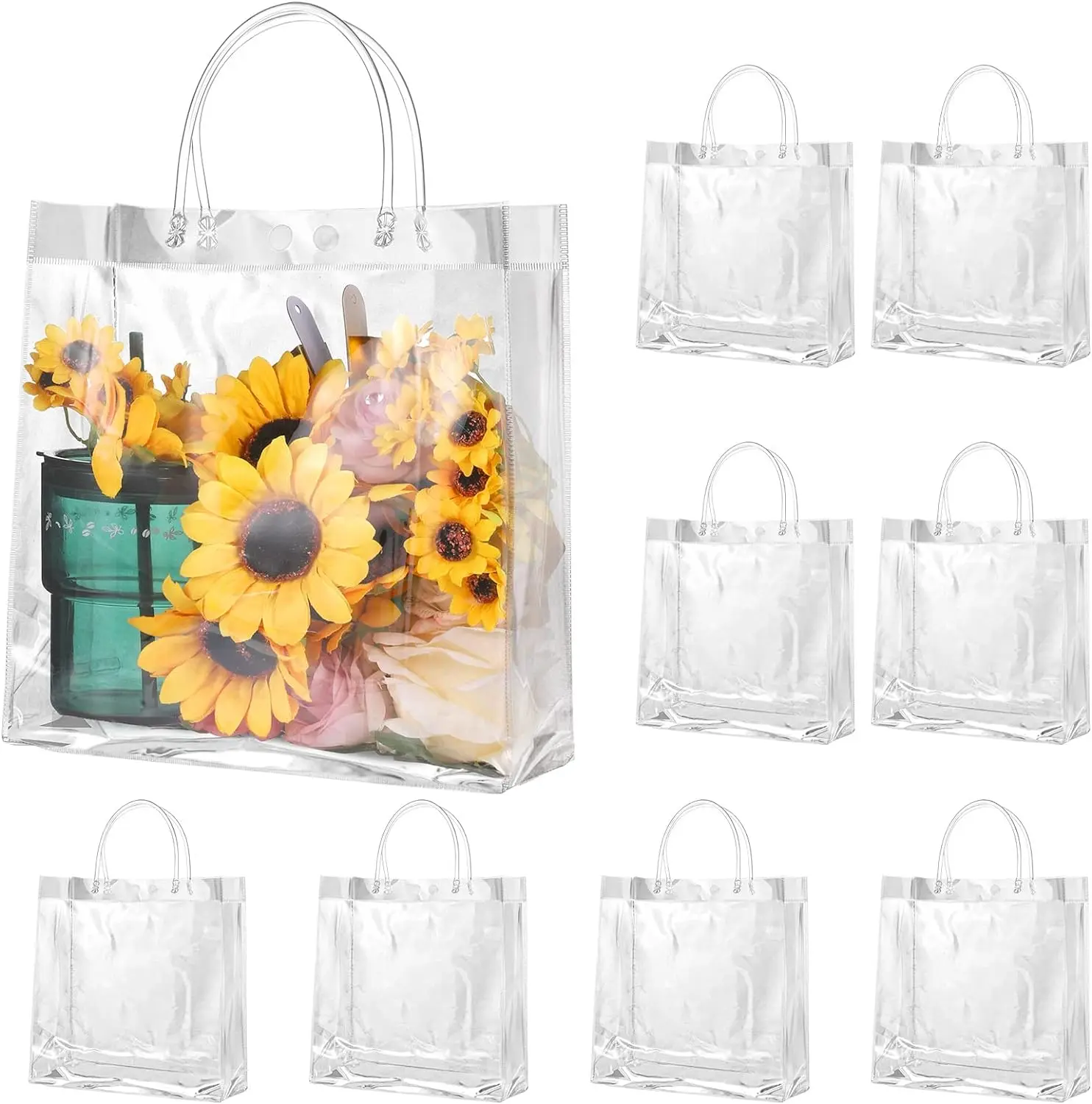 20pcs transparent gift bags, candy bags, Christmas, Halloween, souvenirs, parties, birthday gifts, anniversaries, weddings