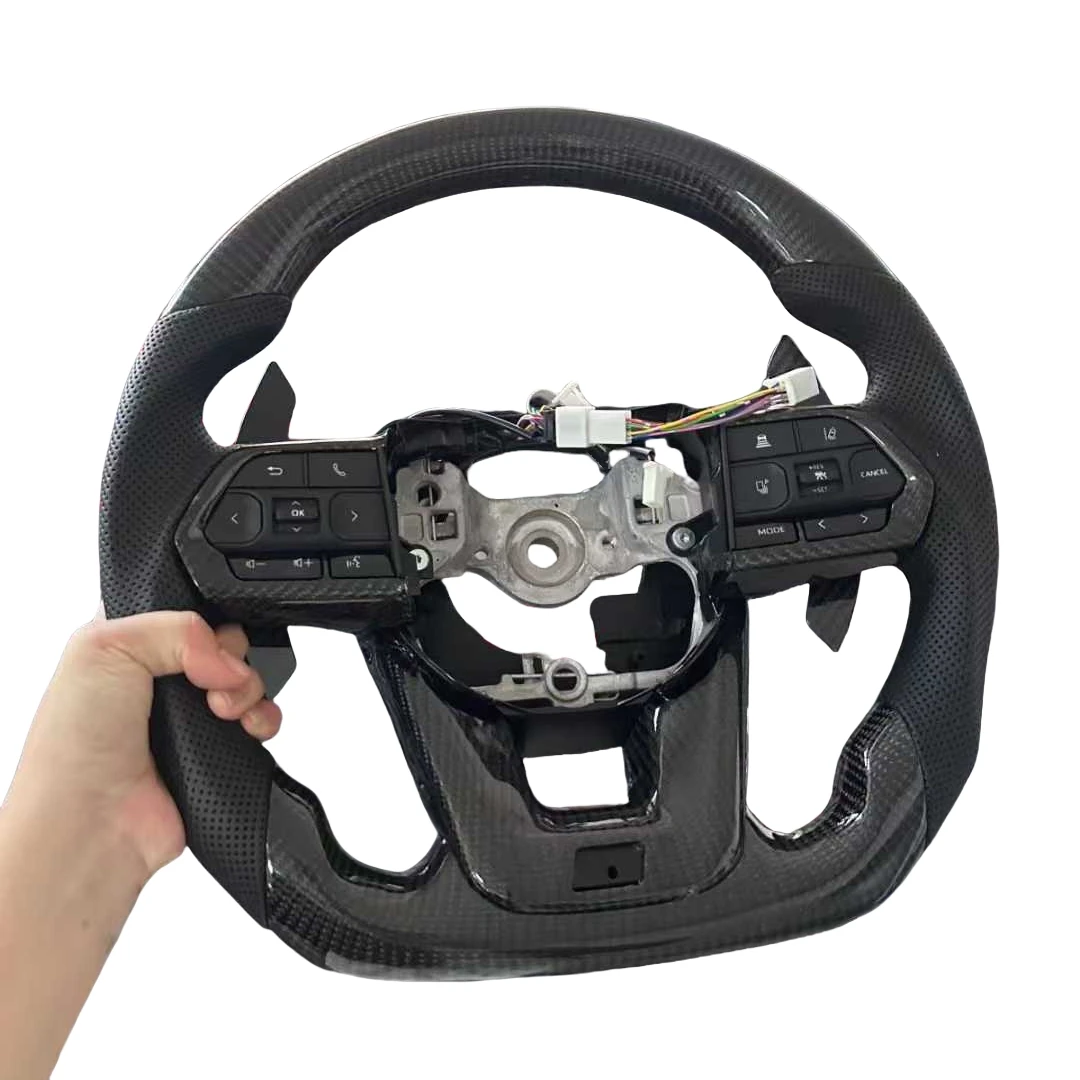

LC300/LC200 GR Steel Carbon Fiber Sports Steering Wheel Assembly