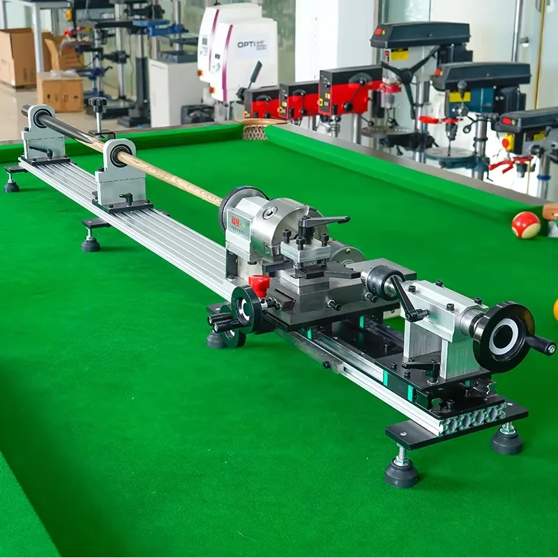 Certified FS-7075B Manual Lathe Upgraded Snooker Pool Cue Repairing Machine with Variable Speed Popular in Workshops