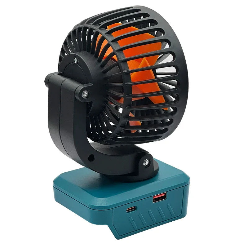 Akcesoria do elektronarzędzi Ładowarka USB typu C do telefonu komórkowego Power Bank Składany elektryczny wentylator biurkowy do akumulatora litowego Makita 18V