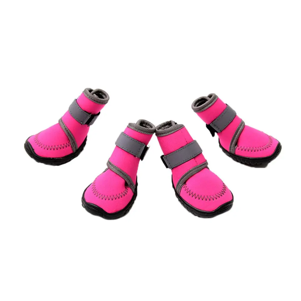 

Товары для домашних животных Golden Retriever, мягкие эластичные четырехсторонние теплые зимние сапоги, водонепроницаемые сапоги для домашних животных, обувь для собак