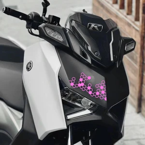 Motorradaufkleber der Wabenausrüstung, wasserdichte Rennhelm, Vinylabziehbilder, Carewood, Kraftstofftank, Motorradzubehör 10 Hauptaufkleber aus Verkaufsweiß - №7