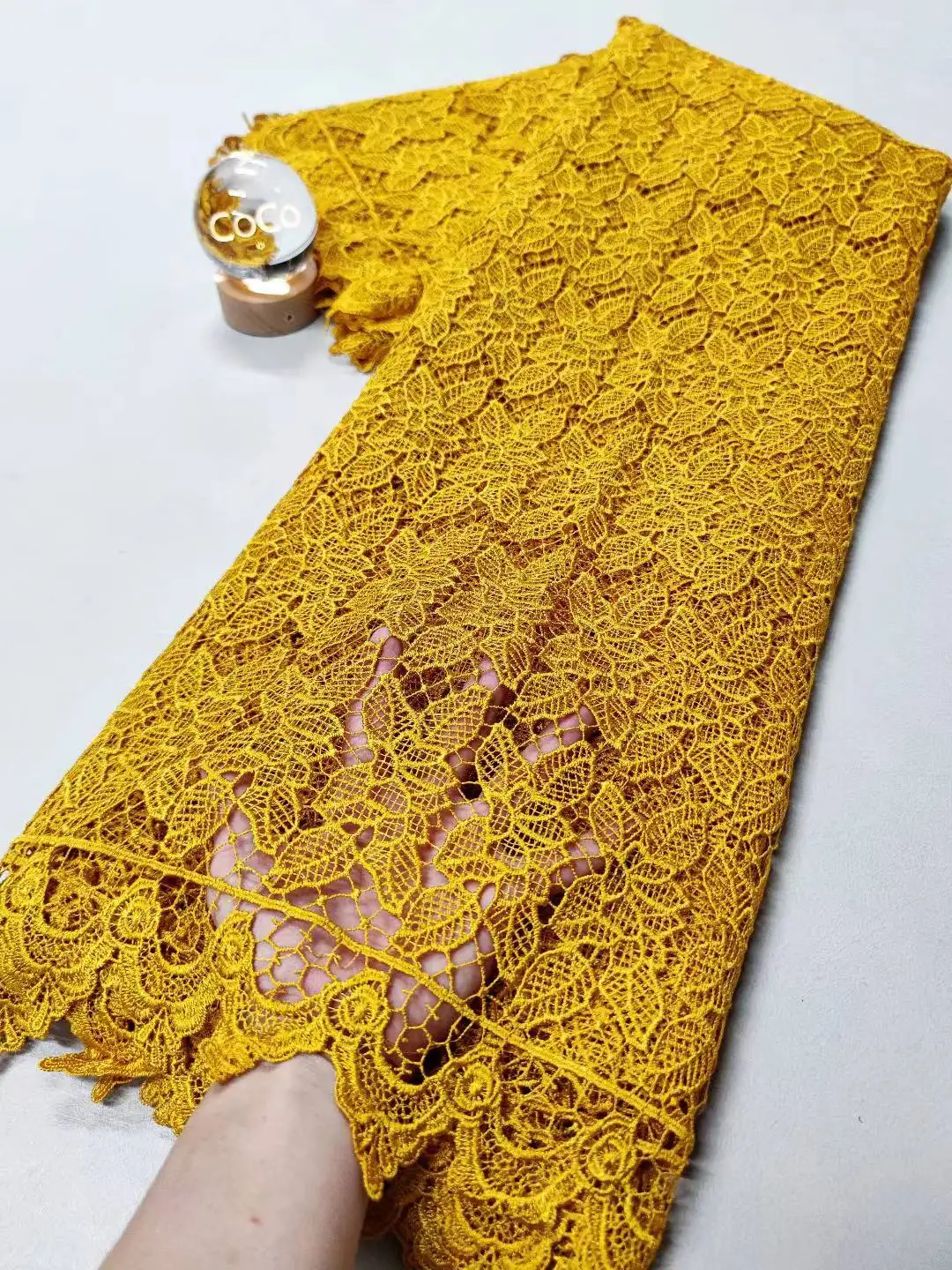 

African Lace Fabric 2025 High Quality,Cotton Fabrics By The Meter,Embroidery,Linen,Party Dresses,Tulle,Fashion,Cloth,5 Yards