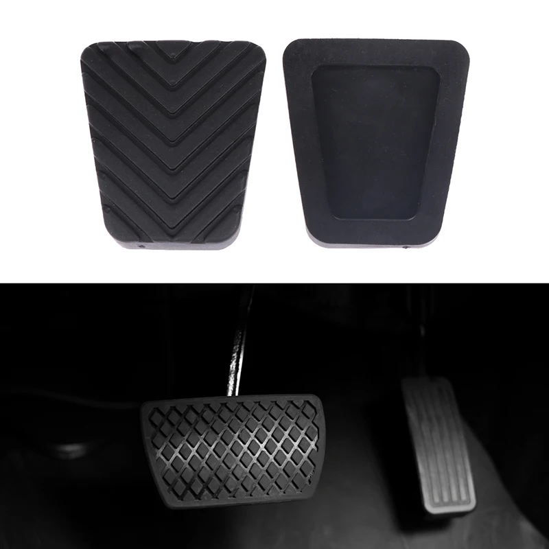 2PCS Brake Clutch Pedal Rubber Pad Cover For Hyundai IX35 Accent Sonata Santa Fe H100 i30 Tucson For Kia Rio Optima 32825-36000