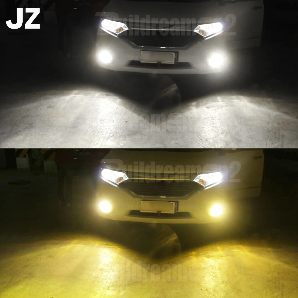 2 Pieces Car LED Fog Light Assembly For Renault Trafic 3/III X82 2014-2020 30W H11 Front Bumper Fog DRL Daytime Running Lamp