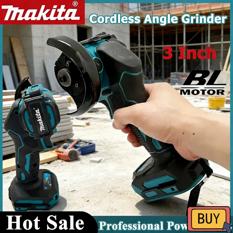 

Аккумуляторная мини-угловая шлифмашина Makita 3 дюйма 18В, электрическая отрезная пила для резки