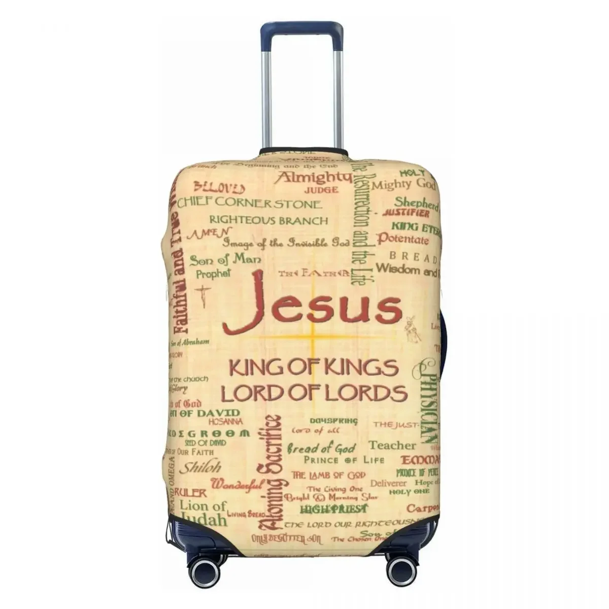 

Custom Jesus Biblical References Suitcase Cover Religious Christian Divine Mercy Luggage Covers Protector for 18-32 inch