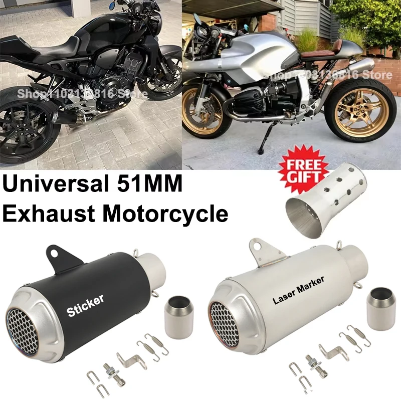 

Универсальный 51 мм выхлопная труба мотоцикла DB Killer глушитель Escape для Z700 Z900 RS Ninja400 Z400 S1000 XR GSX 250