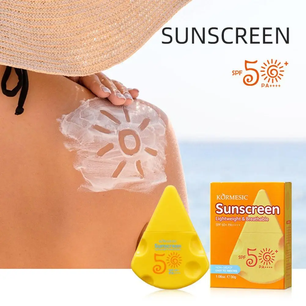 SPF 50+ Lightweight Sunscreen Refreshing Non Greasy Waterproof Sweat-proof Whitening Oil Control Facial Skin Care 30g