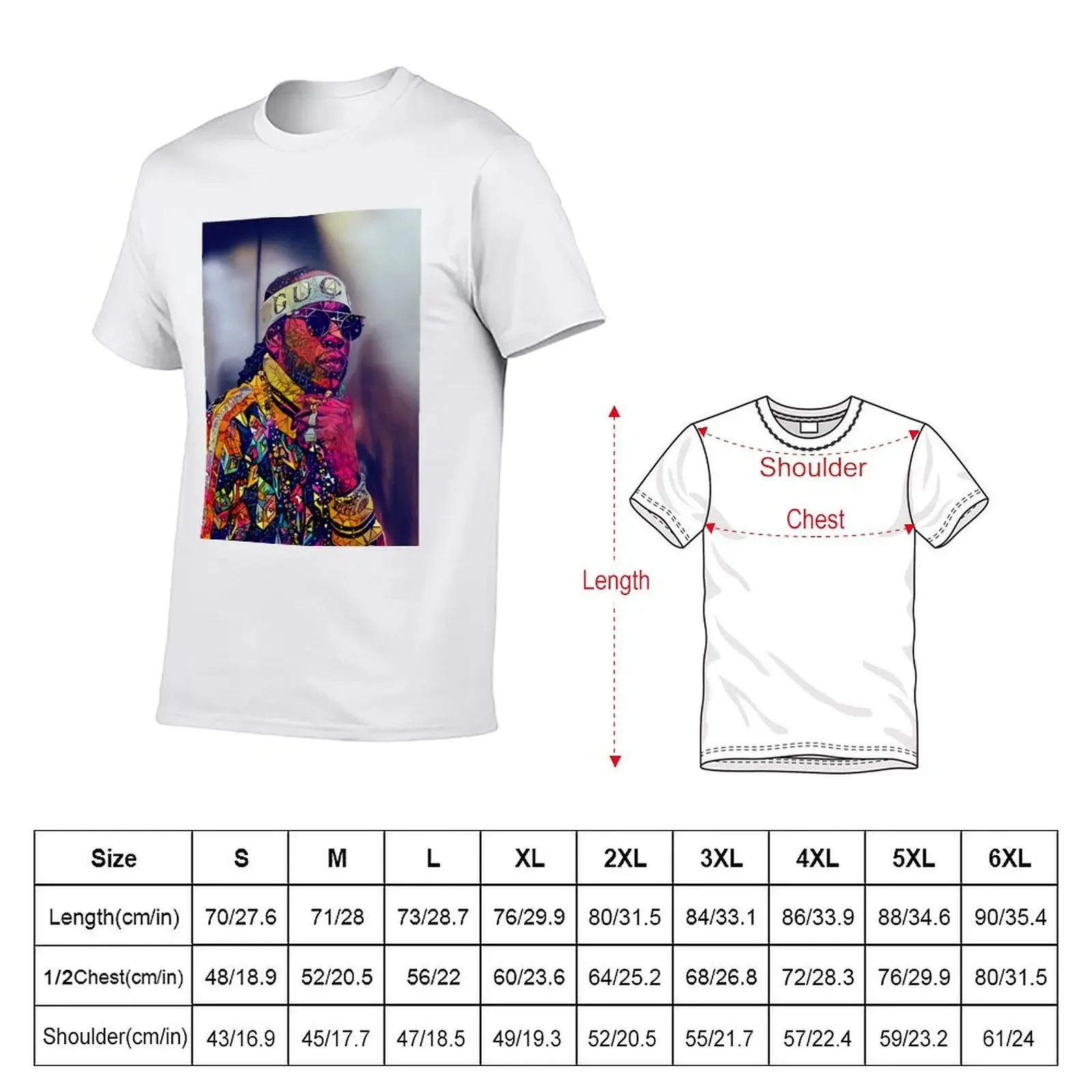 New Abstract 2 Chainz T-Shirt vintage clothes T-shirt for a boy mens t shirt