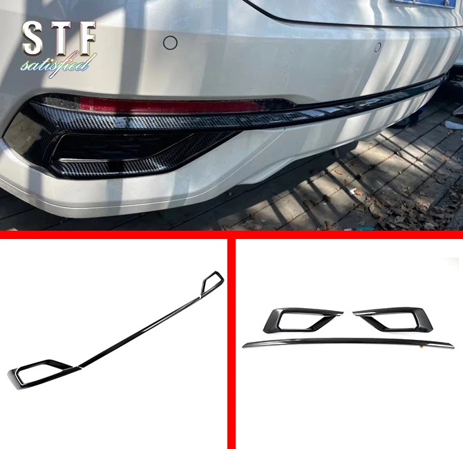 ABS Rear Bumper Cover Trim For Ford Fusion Mondeo Evos 2021 2022 2023 Car Accessories Stickers