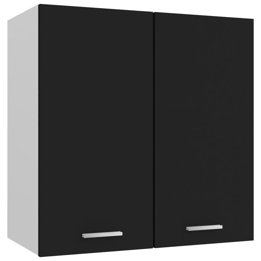 Black hanging cabinet 60x31x60 cm chglomerated