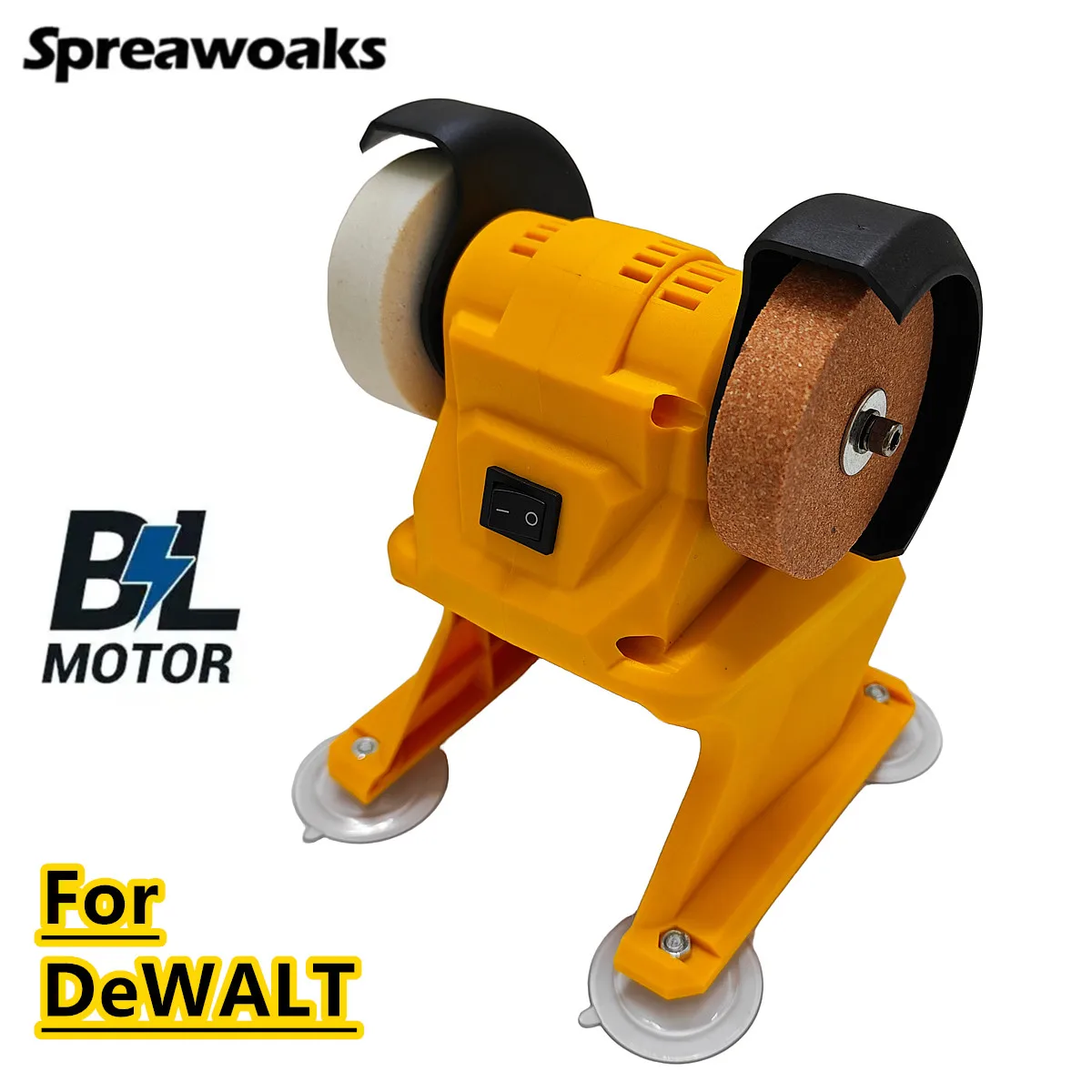 

Brushless Electric Bench Grinder Cordless Table Grinder Double Polishing Grinding Stone Knife For DEWALT 20V Battery