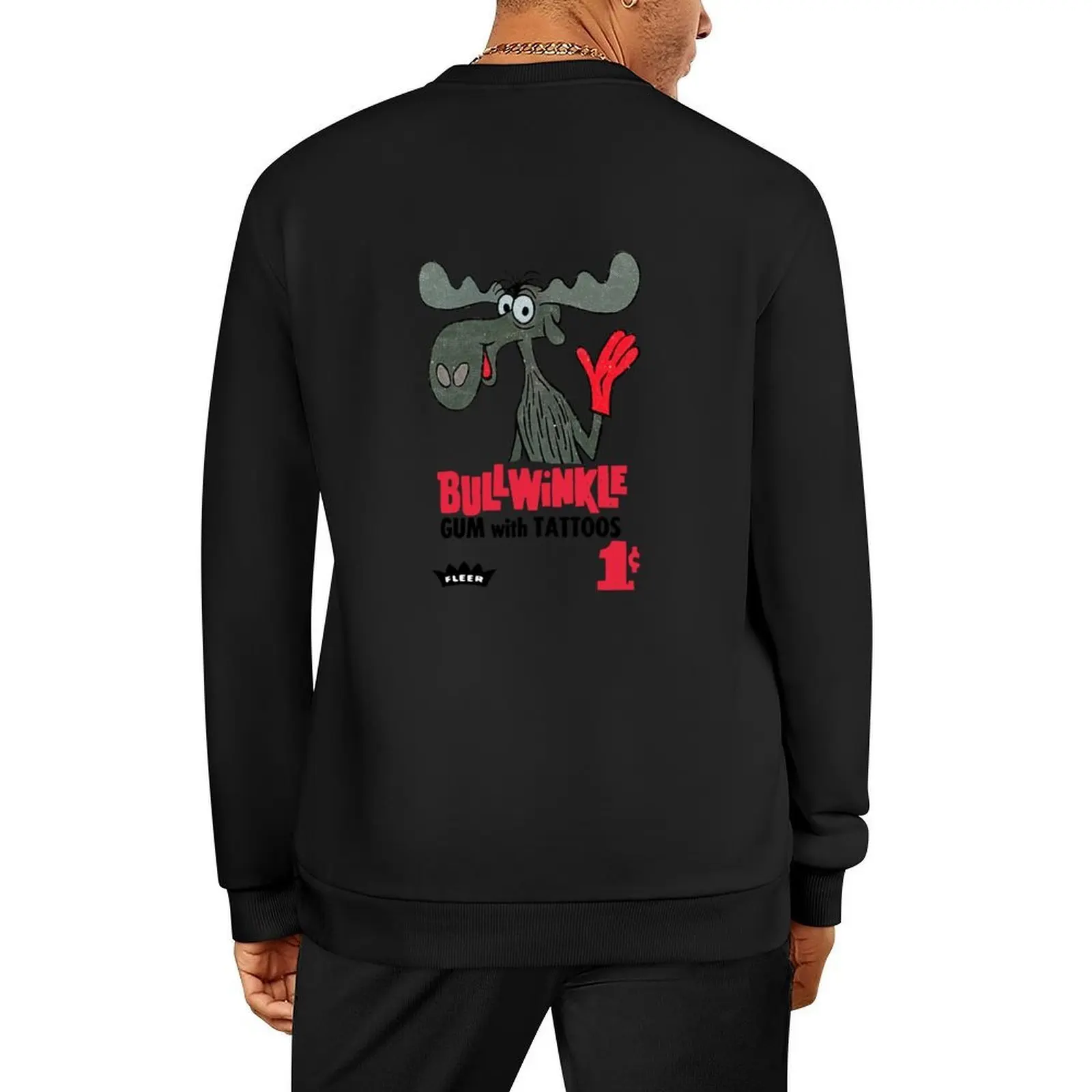 

Bullwinkle Retro Faded Style Aesthetic Pullover japanese style men clothing autumn clothes winter clothes new sweatshirt
