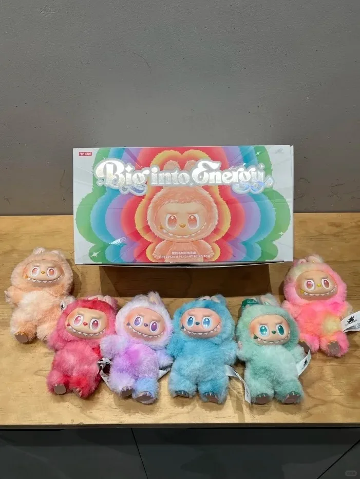 Супер красивая POPMART оригинальная виниловая глухая коробка Labubu V3 Big Into Energy Series, милый и интересный подарок на день рождения
