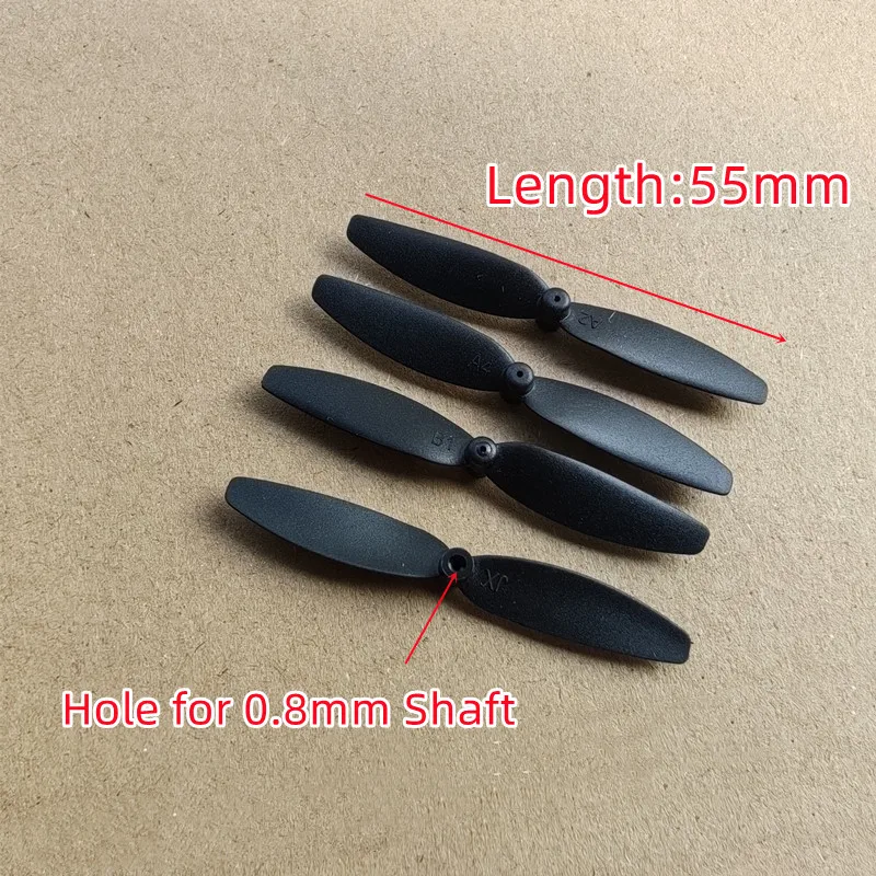 New 55mm Props Mini Propellers Blades For 0.8mm Motor Shaft For D4 Drone R/C Spare Parts Quadcopter Drone