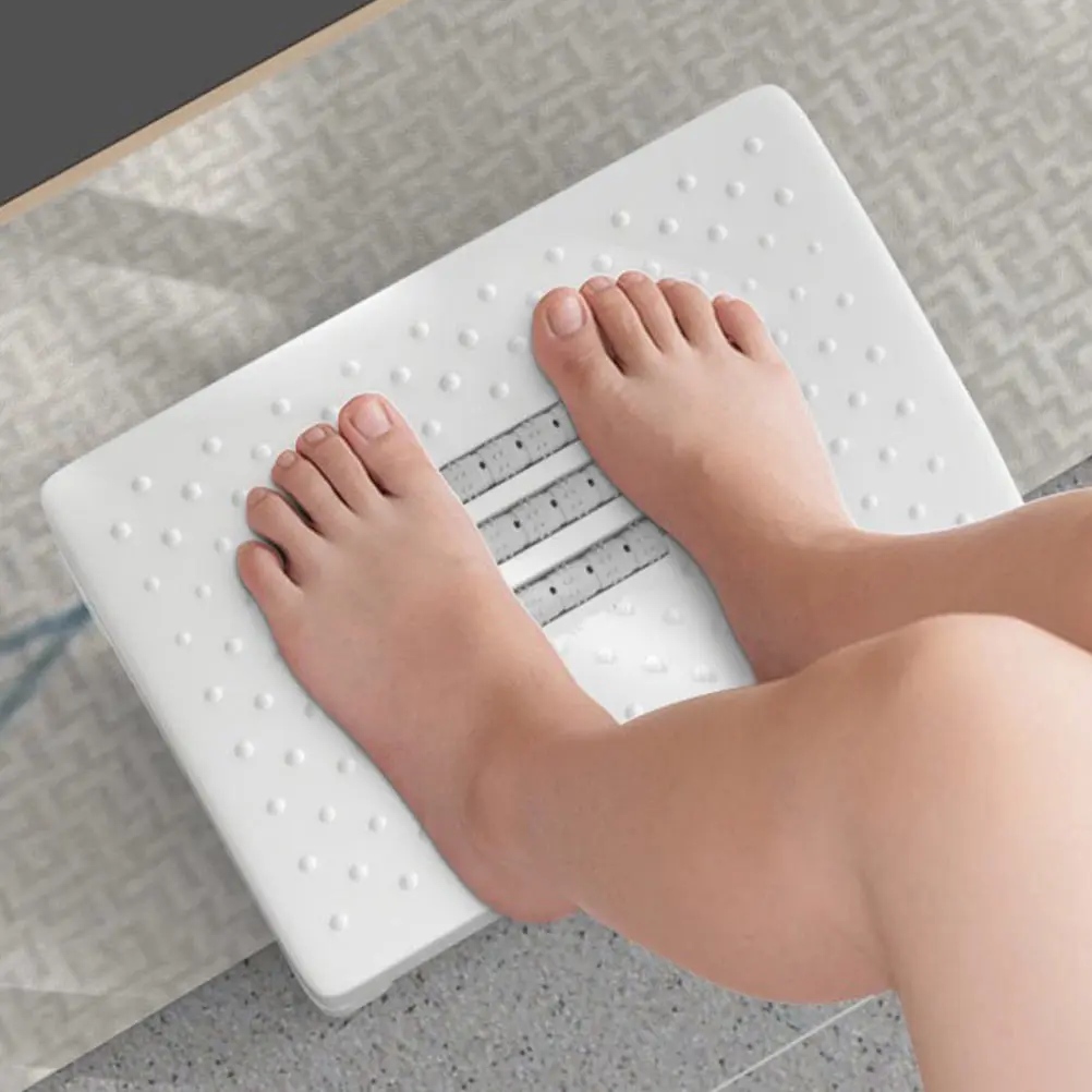 Plastic Footstool for Home Office Kids Pedal Piano Practice Non-Slip Stepped Stool White Work Desk Massage Step Stool