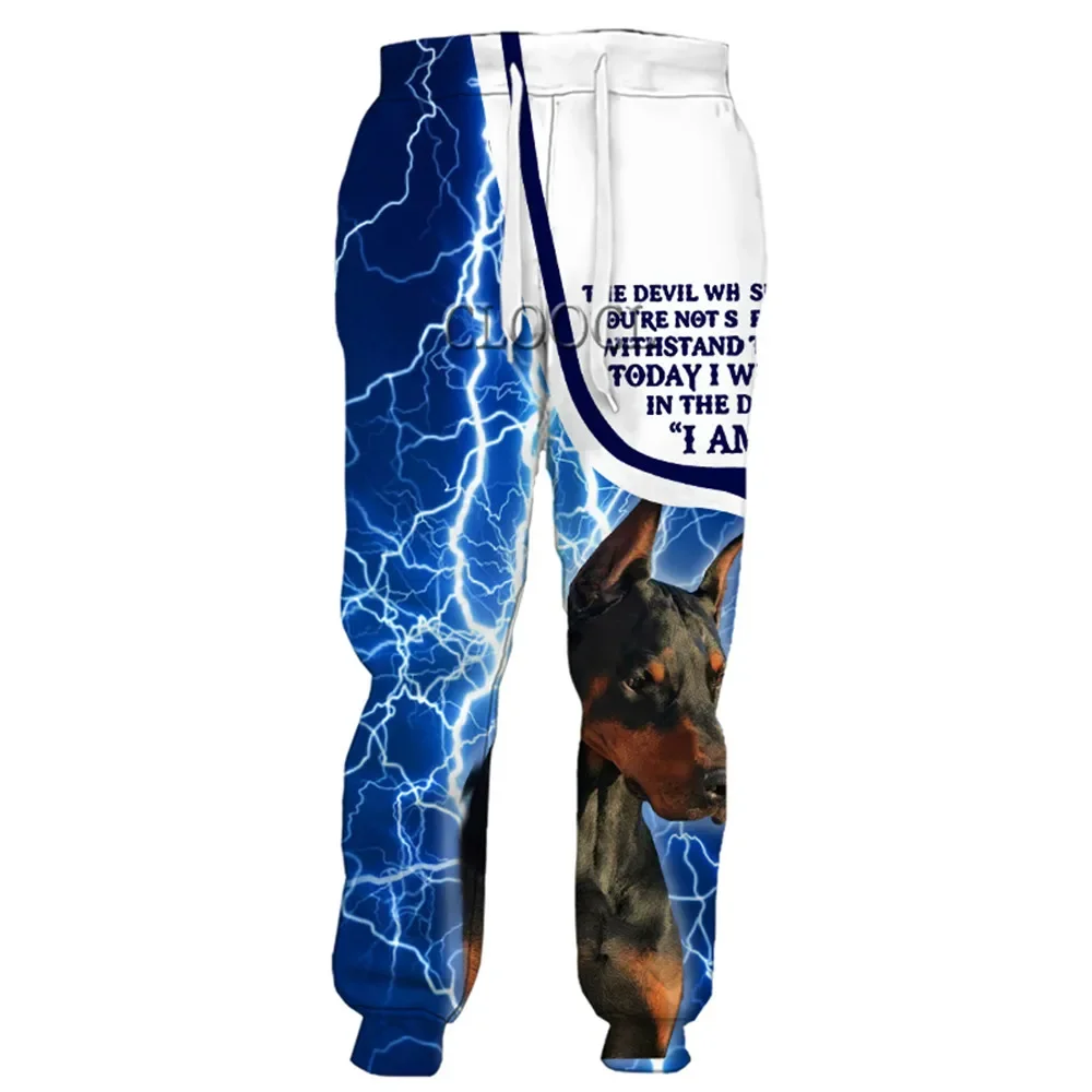 

HX Husky Dog Trousers Men Women 3D Print Pet Dog Autumn Sweatpants Harajuku Streetwear Style Hip Hop Jogging Pants