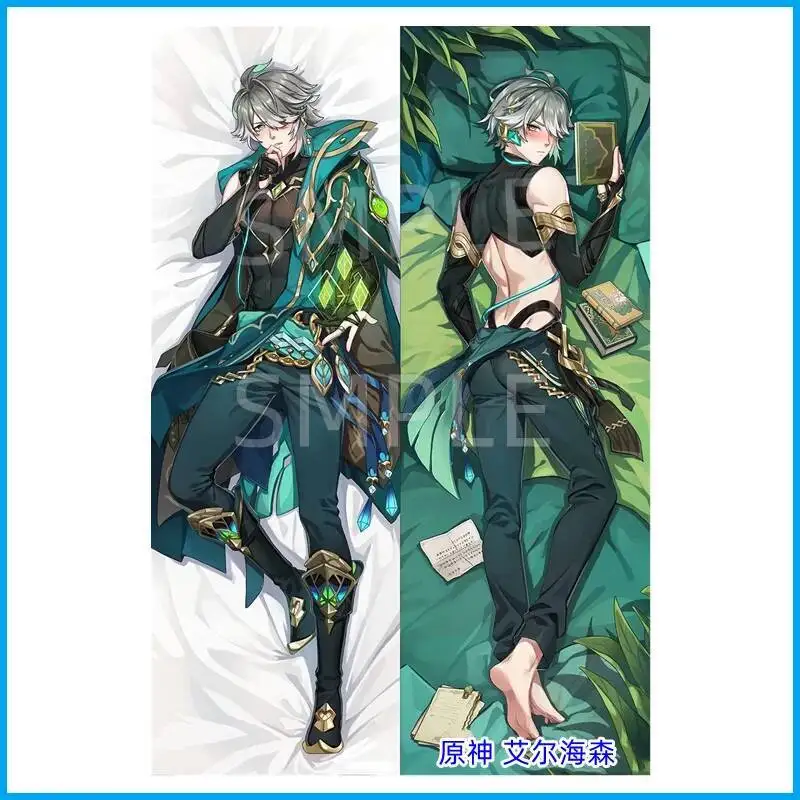 

Genshin Impact Alhaitham Dakimakura Waifu Hing Body Anime Cosplay Pillowcase 2 Side Print Throw Pillow Cover Otaku