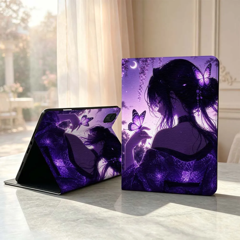 

Purple Butterfly Girl Soft For Lenovo Xiaoxin Pad Pro Tab P12 P11 11 11.2 11.5 10.6 inch K10 M10 Plus Tablet Case