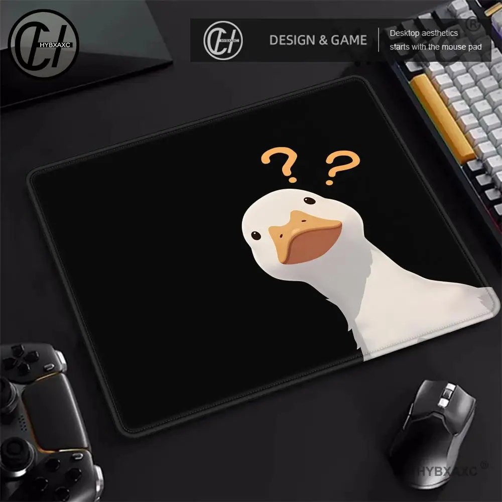

HYBXAXC Black Mini MousePad Funny Goose Meme are you ok Portable Small Gaming MouseMat Smooth Surface for PC Notebook Desk