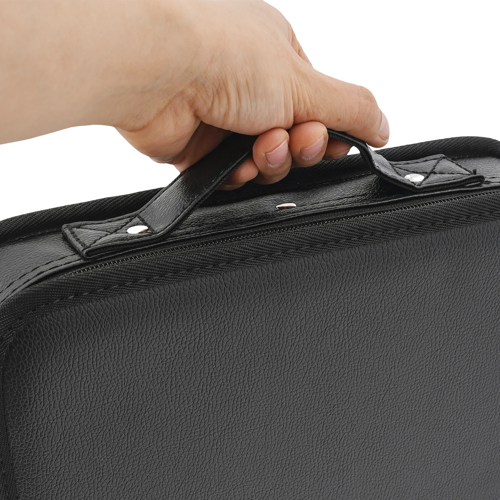 Tragbare Friseurtasche, große Handtasche für Friseure, wasserdichtes PU-Oxford-Gewebe, ideal für den täglichen Gebrauch, Reisen und Geschäftsreisen. – Detail 14
