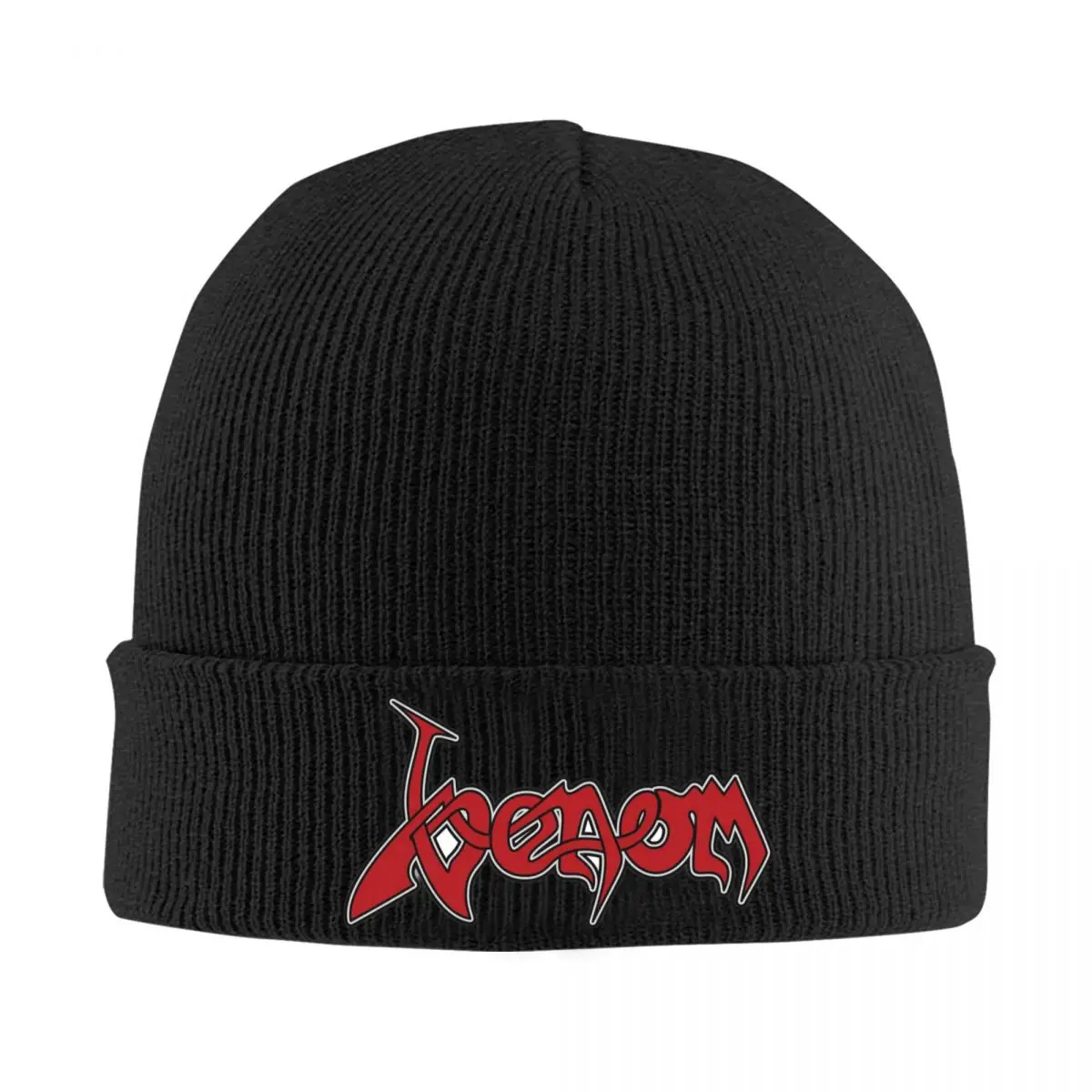 Venom Band Metal Music Knit Cuff Beanie Skull Hats For Men Women Warm Winter Knitted Beanies Caps