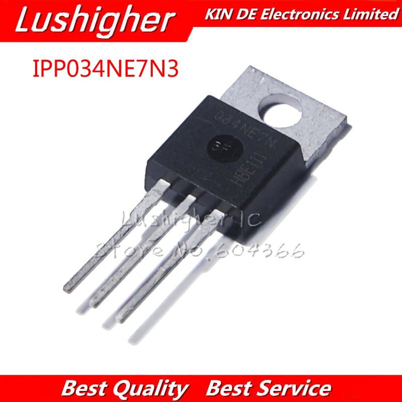 10pcs IPP034NE7N3G TO220 034NE7N TO-220 IPP034NE7N3