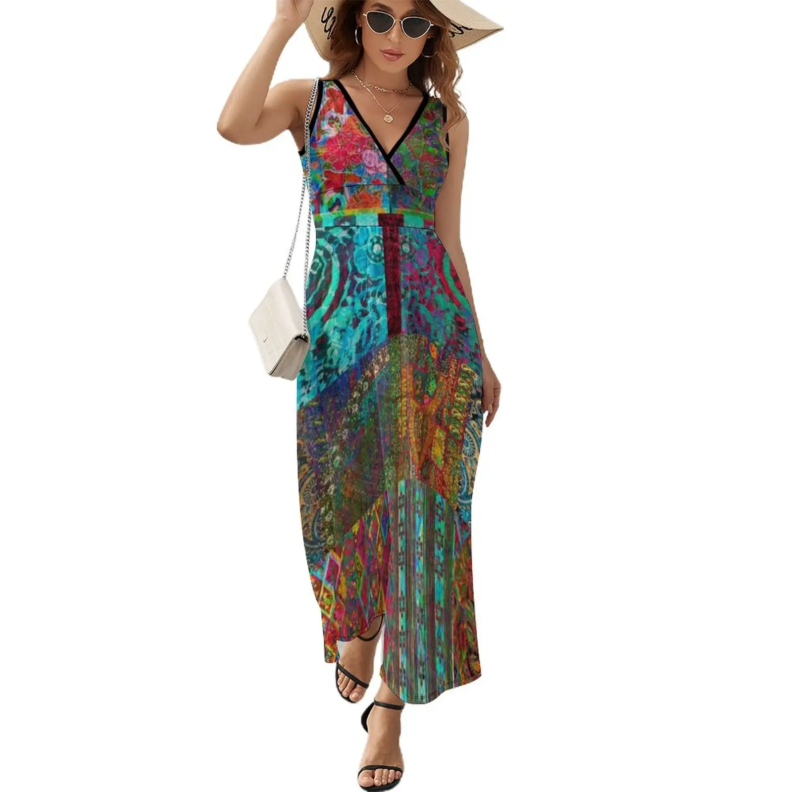 

Bohemian Wonderland Sleeveless Dress Women's long dress birthday dresses for women