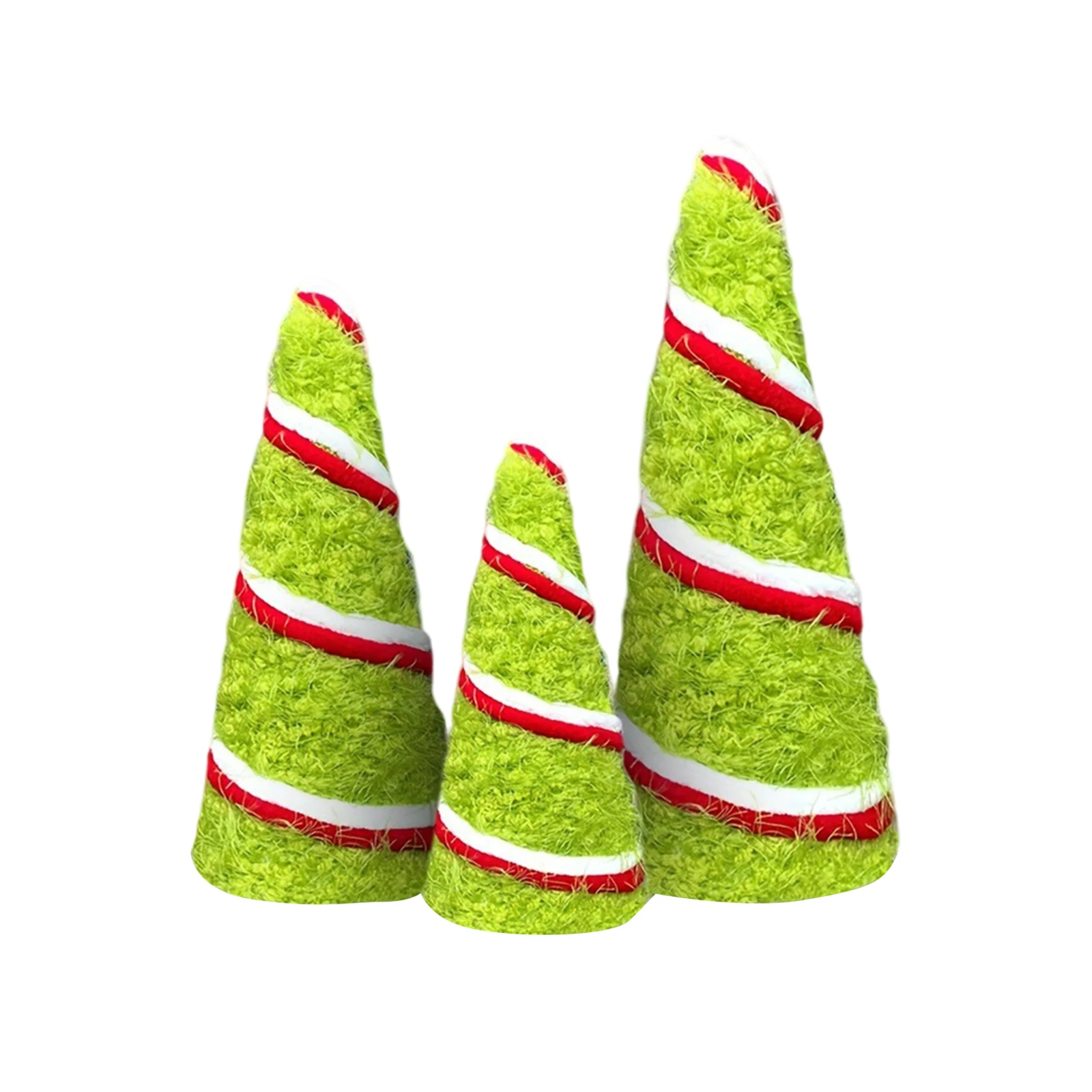 Tabletop Furry Christmas Trees Creative Holiday Table Centerpieces for Home Party Celebrations Decor