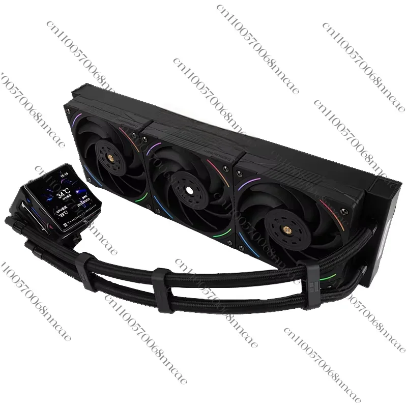 360 ARGB Liquid CPU Cooler AIO White 360mm Water Cooling Radiator with IPS LCD Display 4Pin Connector for Gaming PC